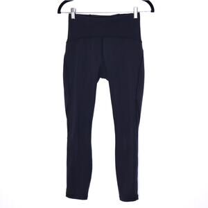 LULULEMON Train Times 7/8 Pant 25" Black Lightweight Yoga Active Women's 6